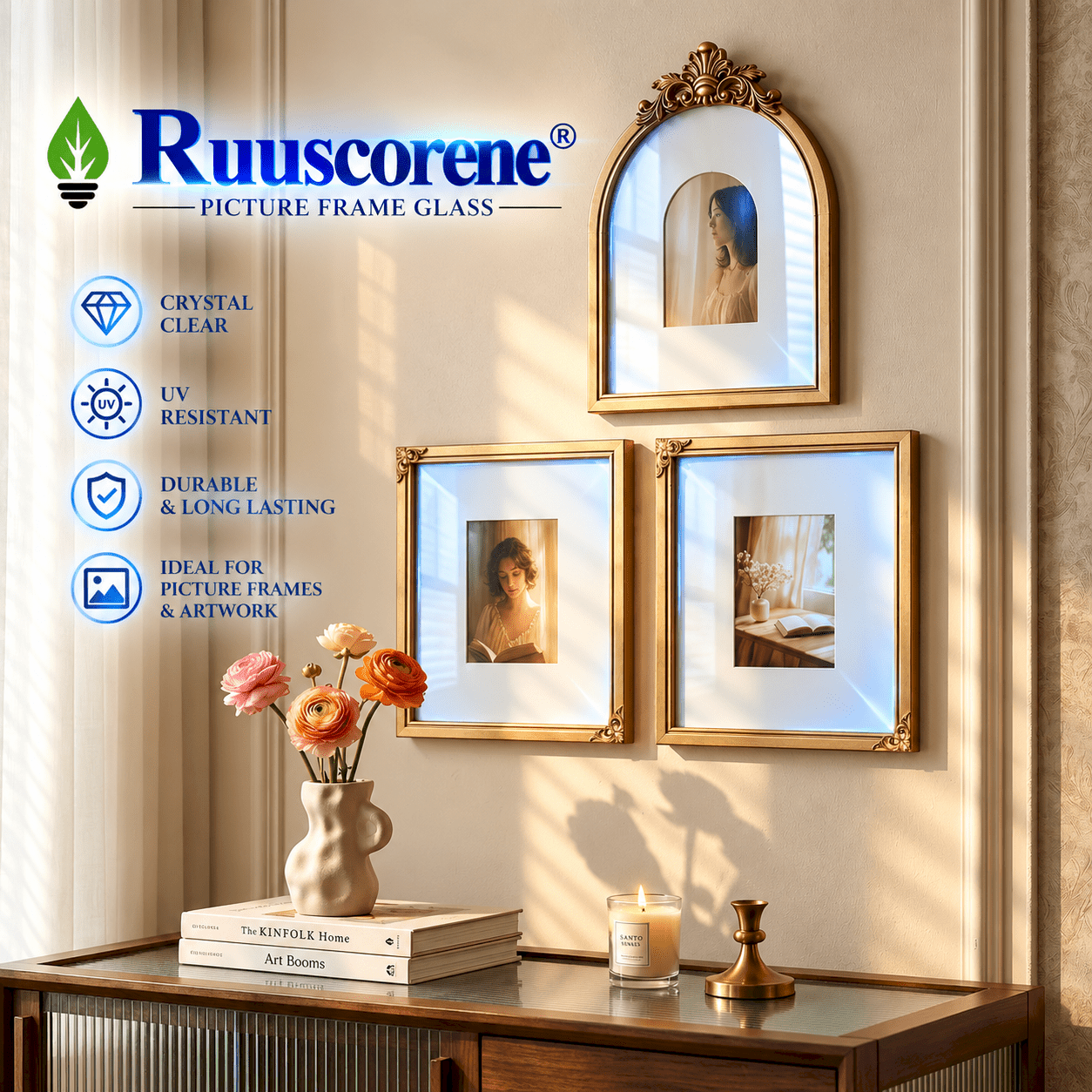 Ruuscorene  Picture Frame Glass