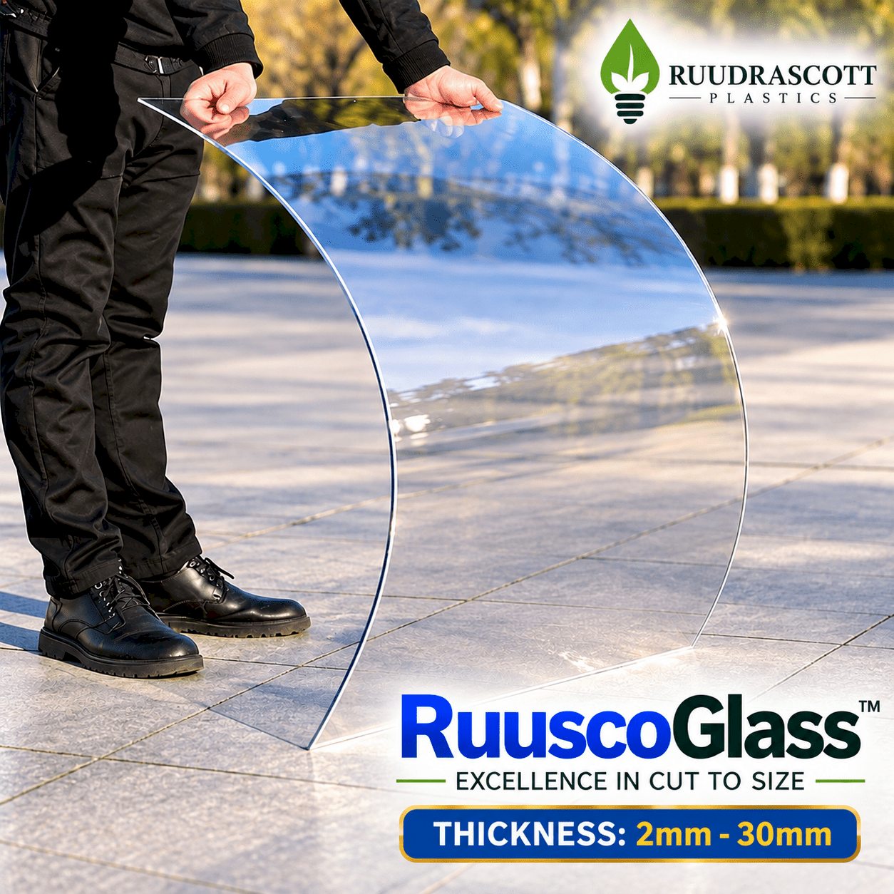 Clear RuuscoGlass Perspex Sheet