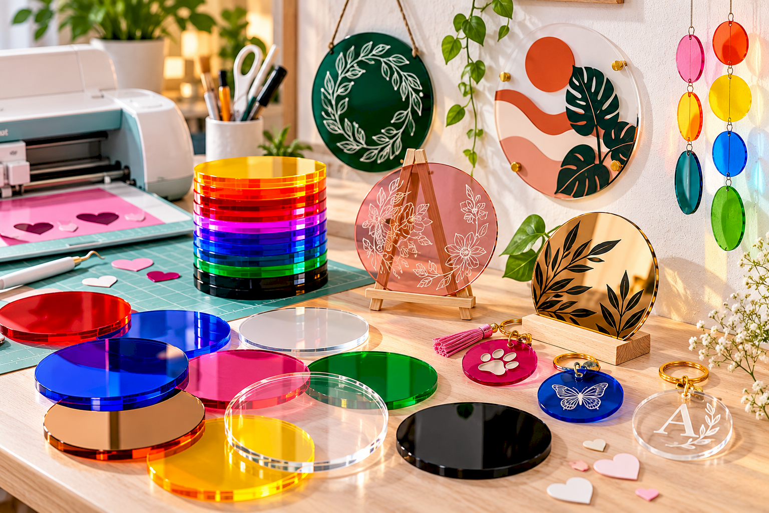 Coloured Acrylic Disc