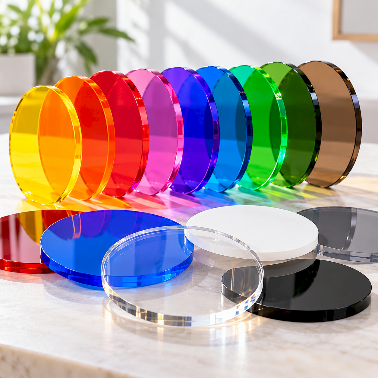 Coloured Acrylic Disc