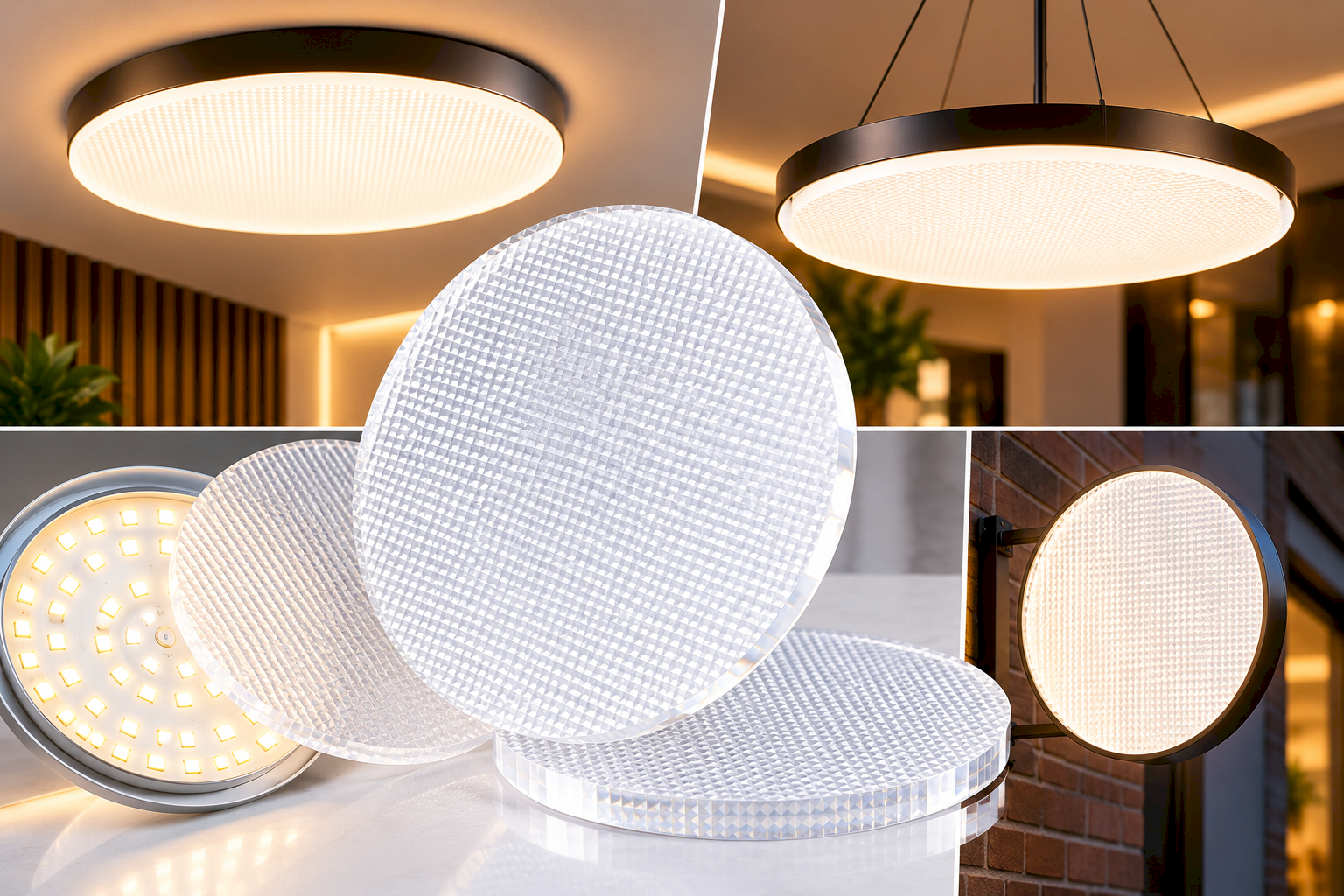 Prismatic Acrylic Diffuser Disc