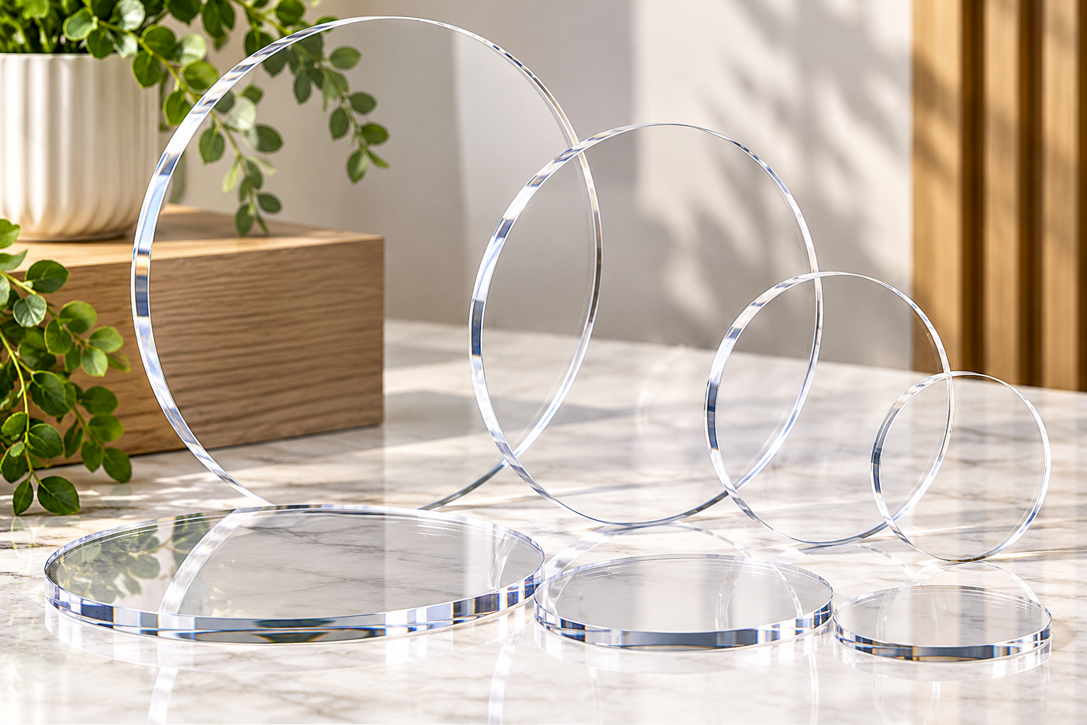 Clear Perspex Disc